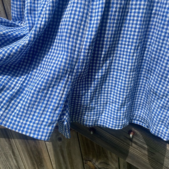 Talbots Blue and White V-Neck shorts jumpsuit romper NWT - Picture 6 of 10